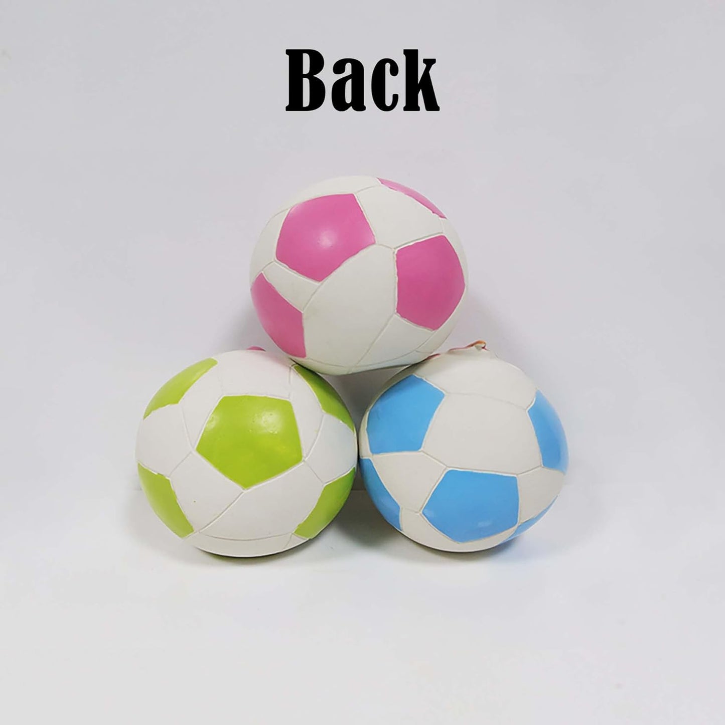 Guiwawa Unicorn Latex Dog Soccer Ball Toys, 3.7" Interactive Squeaky Dog Toys, Dog Water Toys, Unicorn Theme Durable Chew Ball Pet Toy Birthday Gifts for Medium & Large Dogs (Green)
