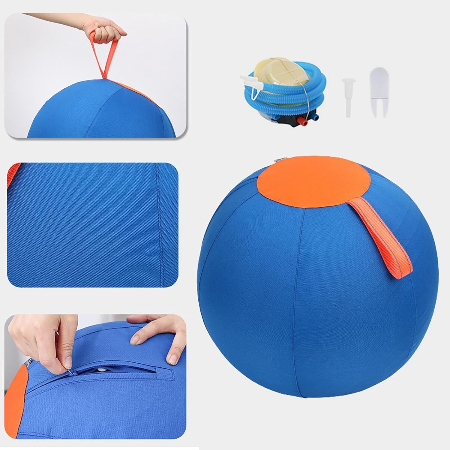 Large Dog Ball Toys, Large Inflatable Dog Balls | Inflatable Big Ball Toys for Pets | Wear-Resistant Strengthening Toys, Puppy Toys 45x45x45cm/17.7x17.7x17.7 inches