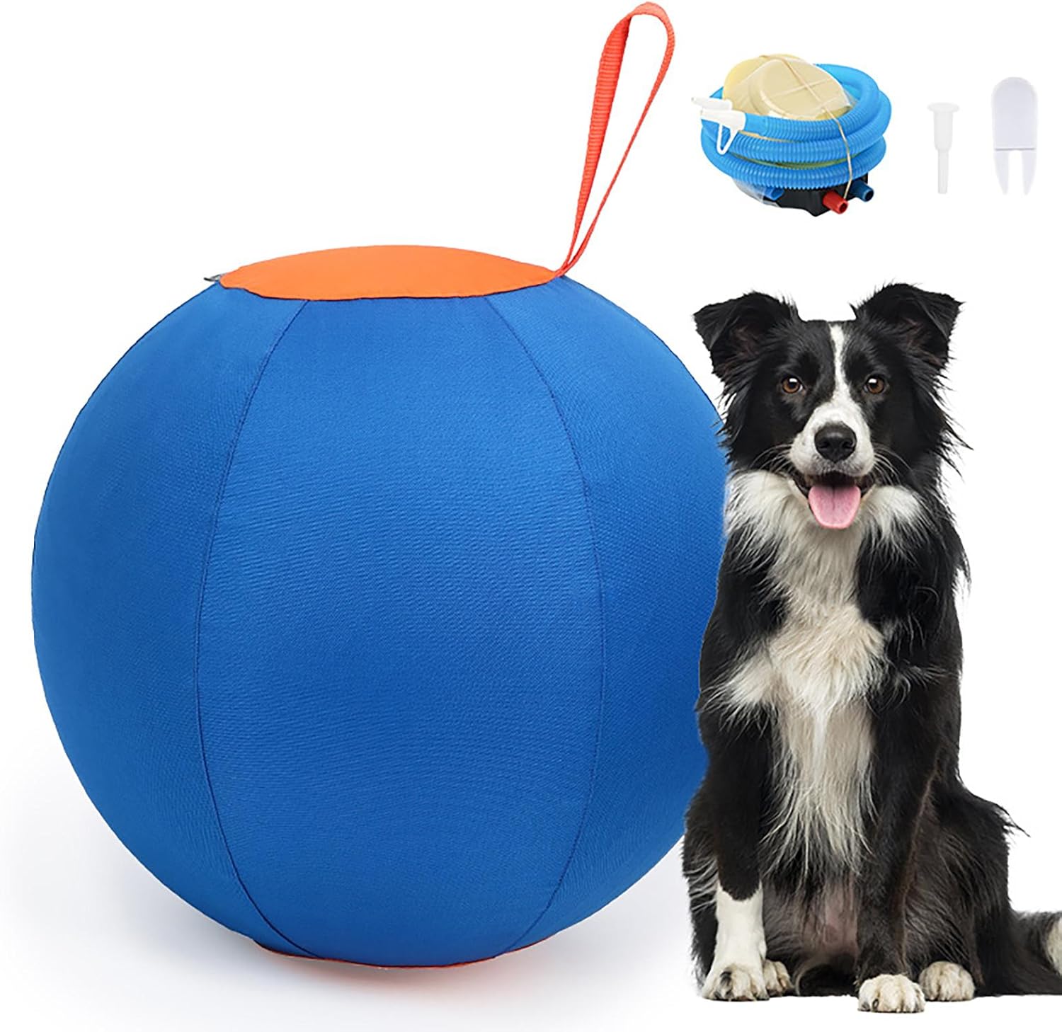 Large Dog Ball Toys, Large Inflatable Dog Balls | Inflatable Big Ball Toys for Pets | Wear-Resistant Strengthening Toys, Puppy Toys 45x45x45cm/17.7x17.7x17.7 inches